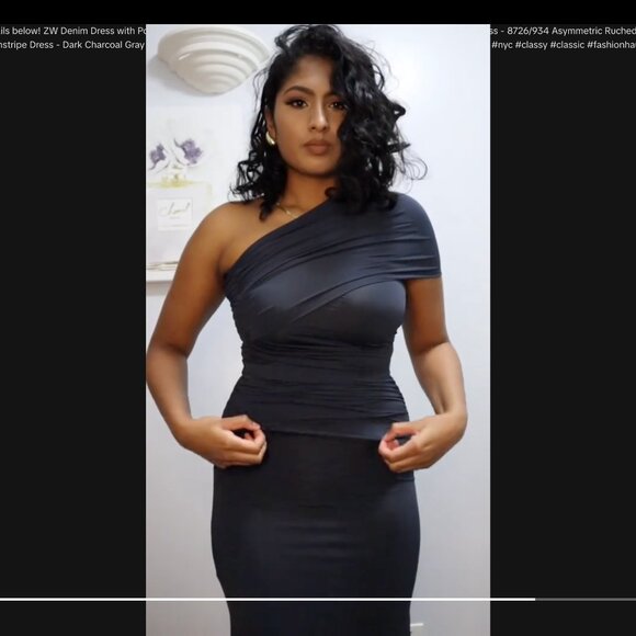 ZARA - MIDI SKIRT WITH RUCHING - MEDIUM - DUCK BLUE - Picture 2 of 8